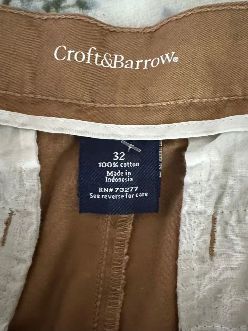 croft & barrow Men's Classic Twill Cargo Shorts - Brown size 32